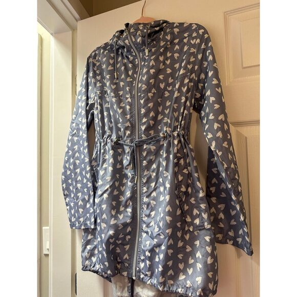 Parka in a Pocket Hearts Windbreaker Rain Coat in Small - Picture 1 of 6